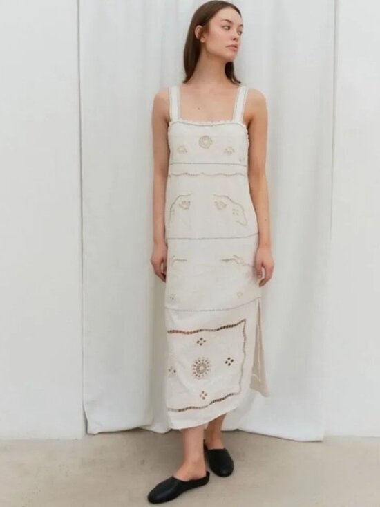 Zara Dresses & Skirts - Zara White Embroidered Dress NWT